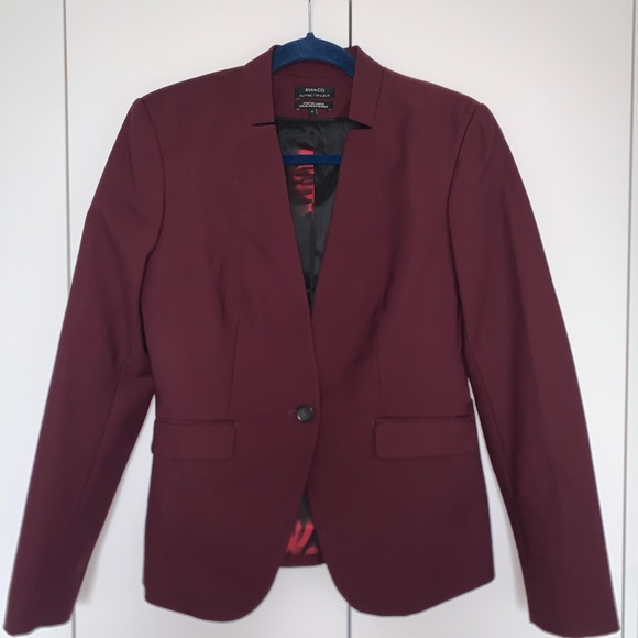 RW&CO brand new burgundy fitted suiting blazer - Picture 7 of 9